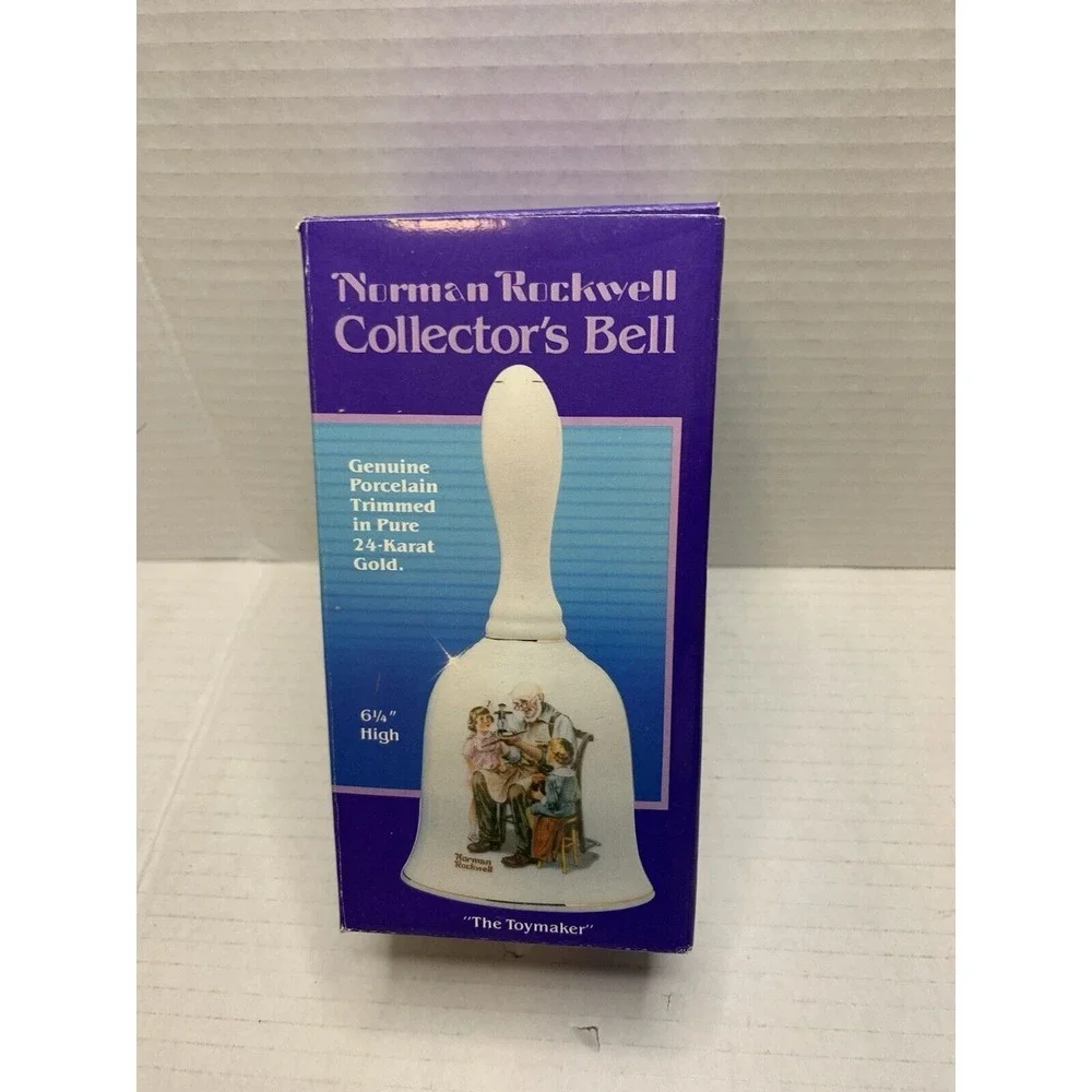 Vintage Norman Rockwell Plate & Bell‎ Bundle 
